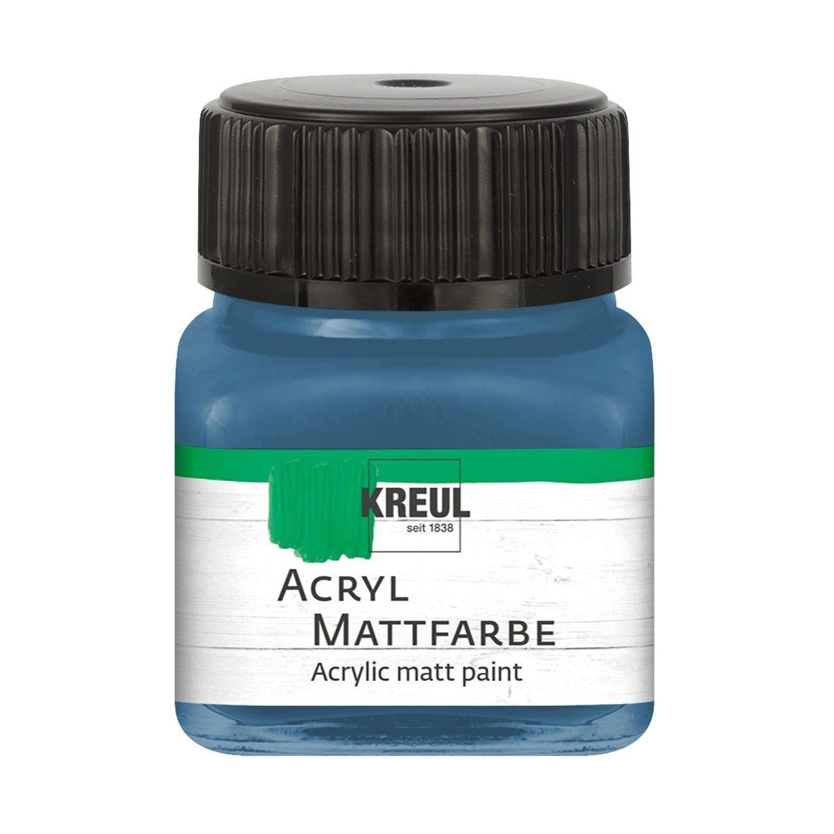 C. KREUL Acrylfarbe KREUL Acryl Mattfarbe stahlblau 20ml Glas