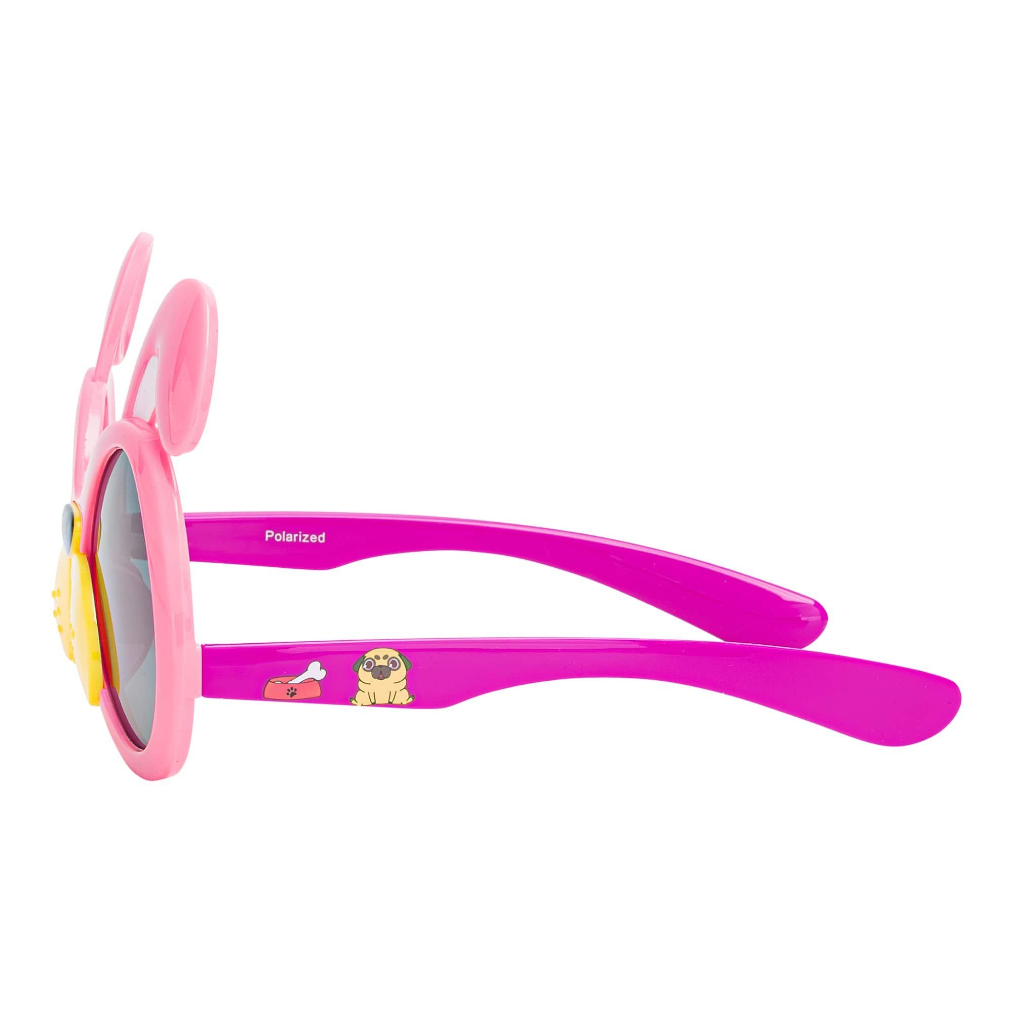 Sonnenbrille Eyewear Designer Mädchen Linsen Jungen Sonnenbrille (1-St) Kinder BEZLIT polarisierten Rosa-Pink mit