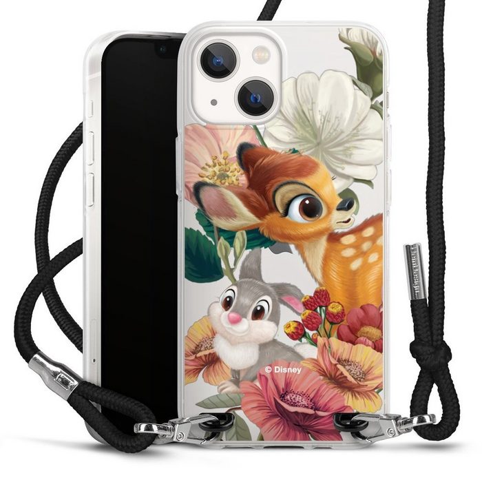 DeinDesign Handyhülle Bambi Klopfer Disney Bambi Klopfer transparent Apple iPhone 13 Mini Handykette Hülle mit Band Case zum Umhängen