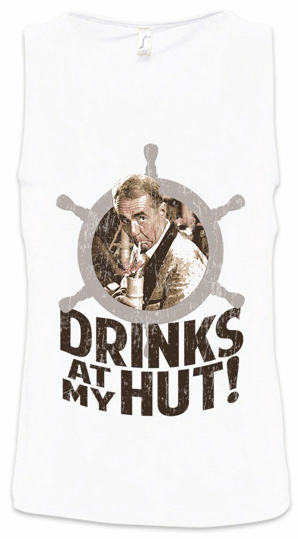 Urban Backwoods Tanktop Drinks At My Hut Ärmelloses T-Shirt Gilligan's Retro Series Island Jonas Grumby Professor Roy