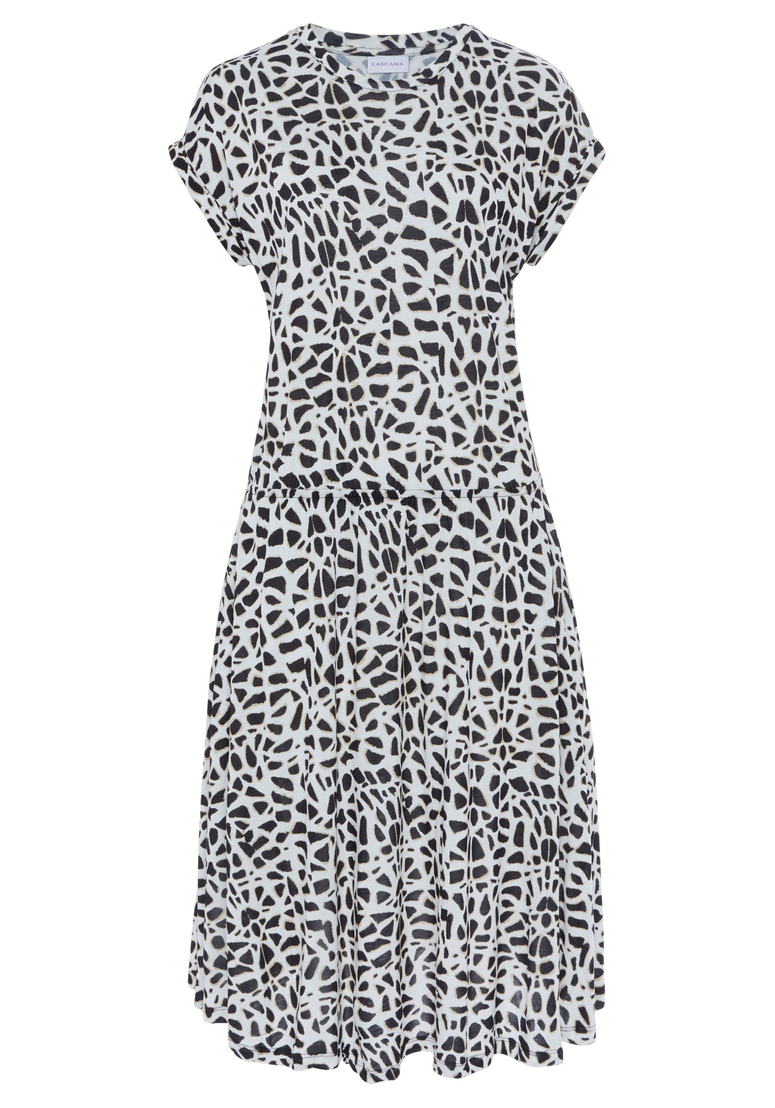 mit Animalprint LASCANA Jerseykleid