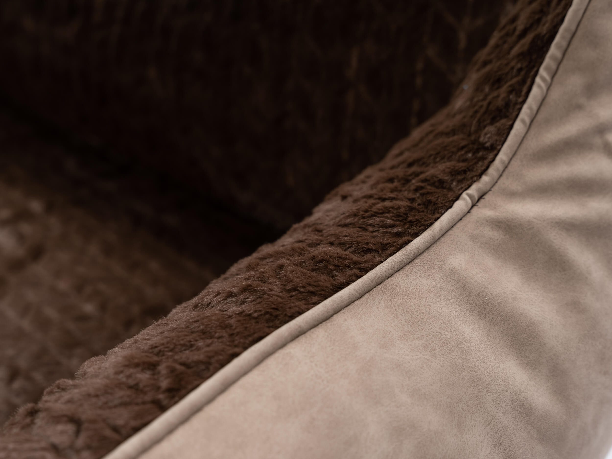 TrendPet Tierbett VitaBed Style Braun - Orthopädisches Hundebett, 100% Polyester, 5cm Matratze aus Memory Foam