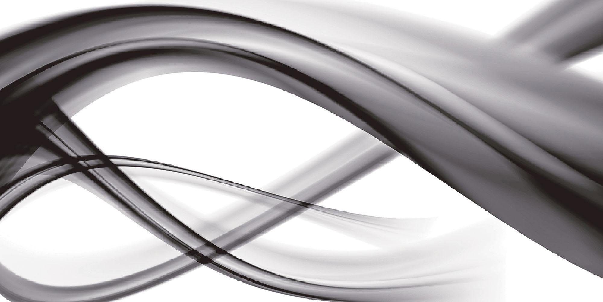 Home affaire Glasbild »B. Bocos: Abstrakte Komposition (s/w)«-Otto