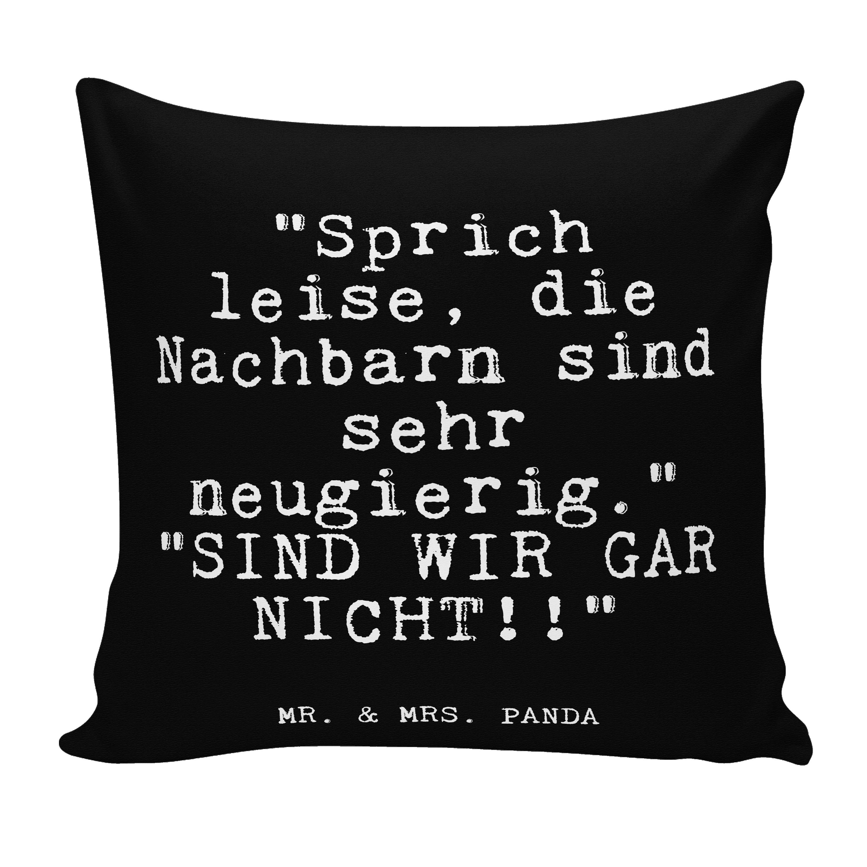 Mr. & Mrs. Panda Dekokissen »"Sprich leise, die Nachbarn... Schwarz