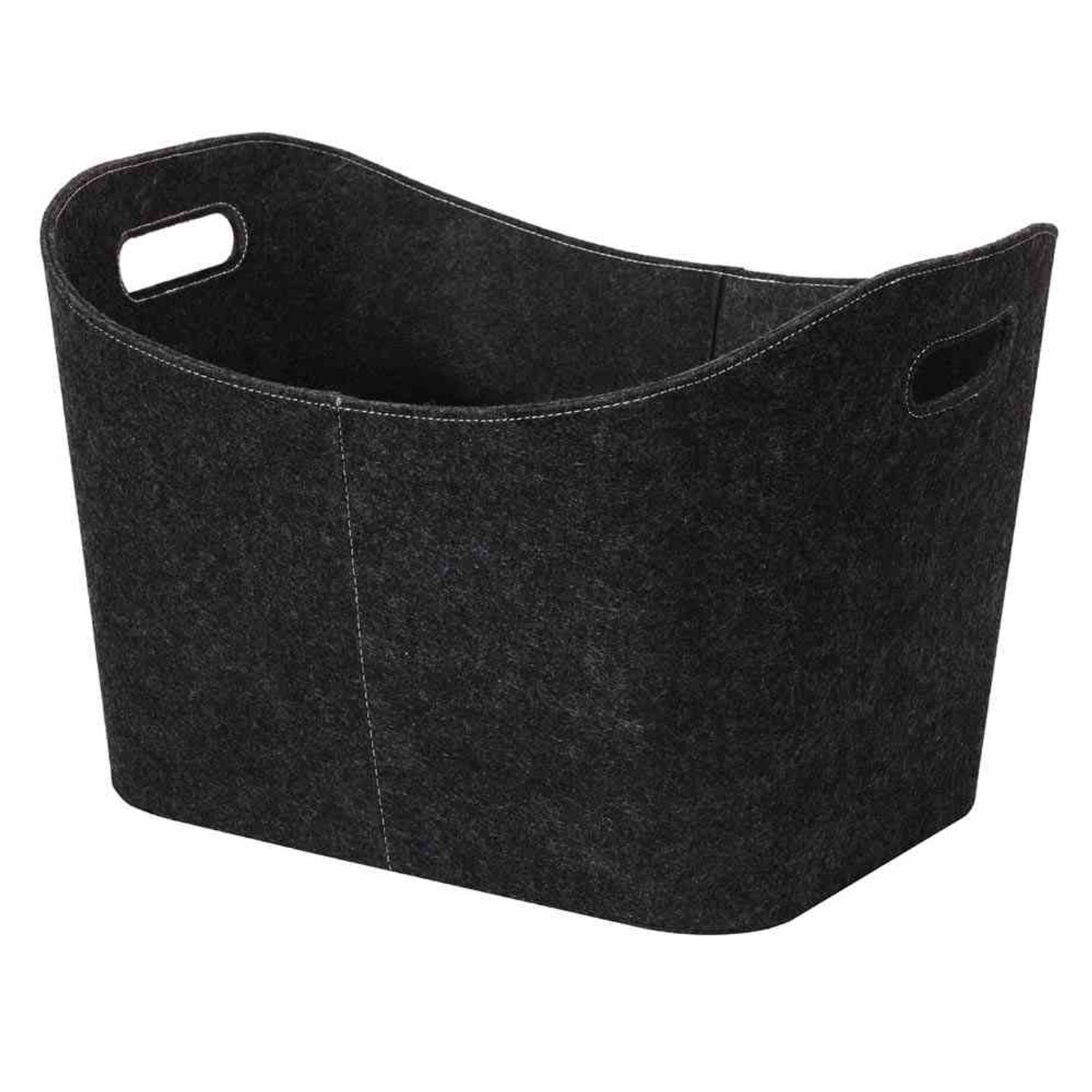 Aufbewahrungstasche Filz-Kaminholztasche 560 x 430 x 350 mm grau