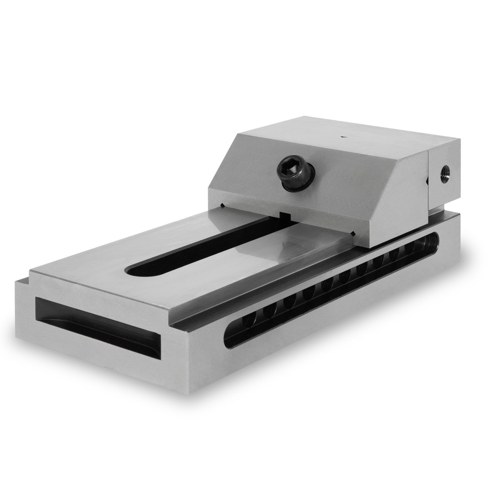 Thumbnail - EBERTH Schraubstock Präzisions-Niederzugschraubstock, Backenbreite 150mm, maximale Spannkraft 200mm, Backenhöhe 50mm, au...