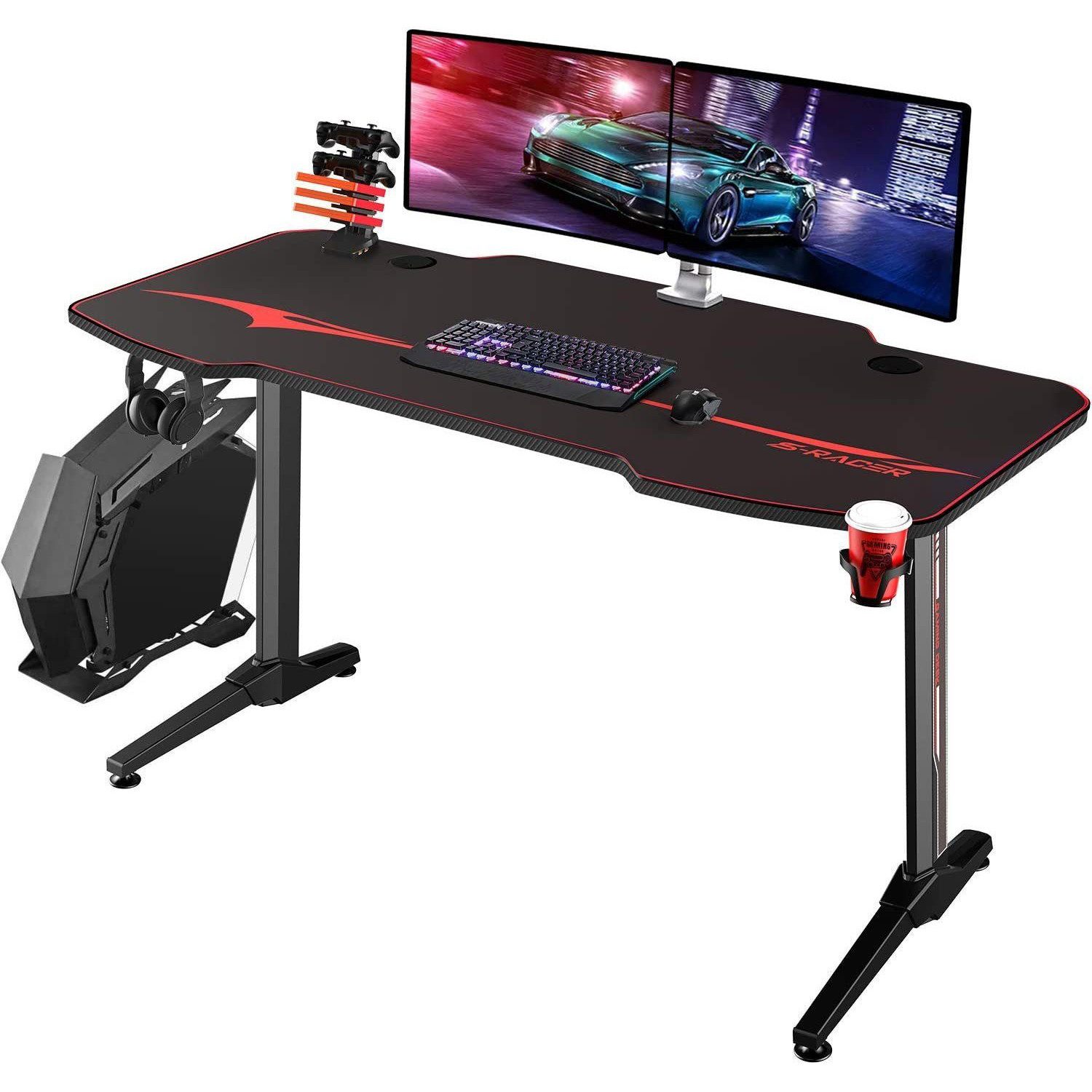 HOMALL Gamingtisch 140 cm Computer Schreibtisch günstig online kaufen