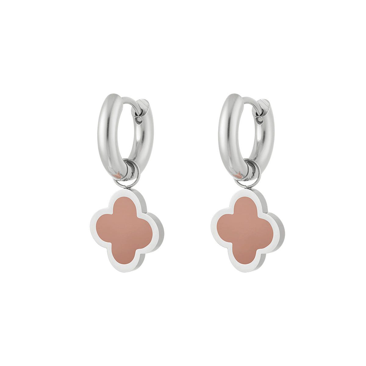 Paar Creolen HAPPY CLOVER