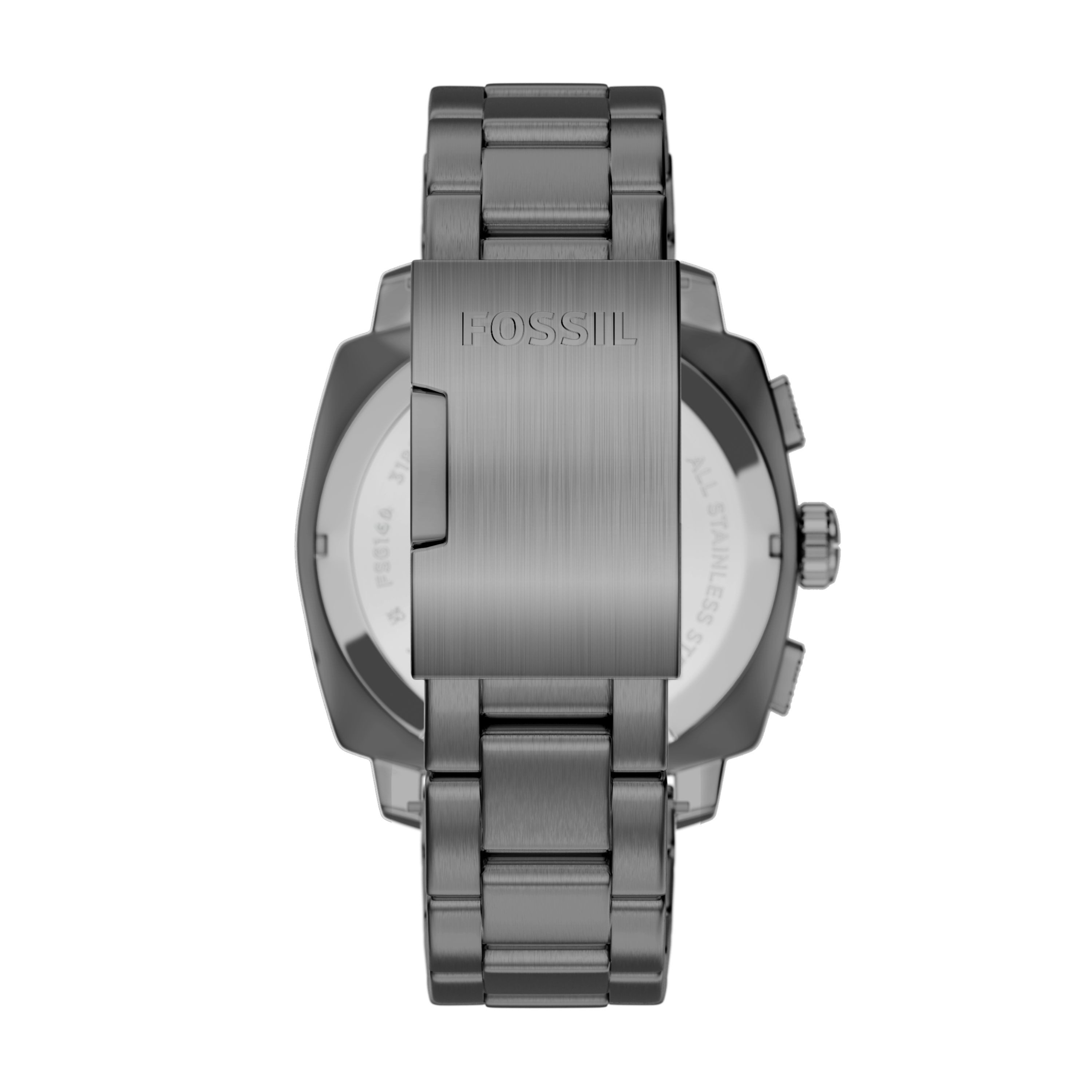 Fossil Chronograph Machine FS6160, Quarzuhr, Armbanduhr, Herrenuhr, Edelstahlarmband, analog