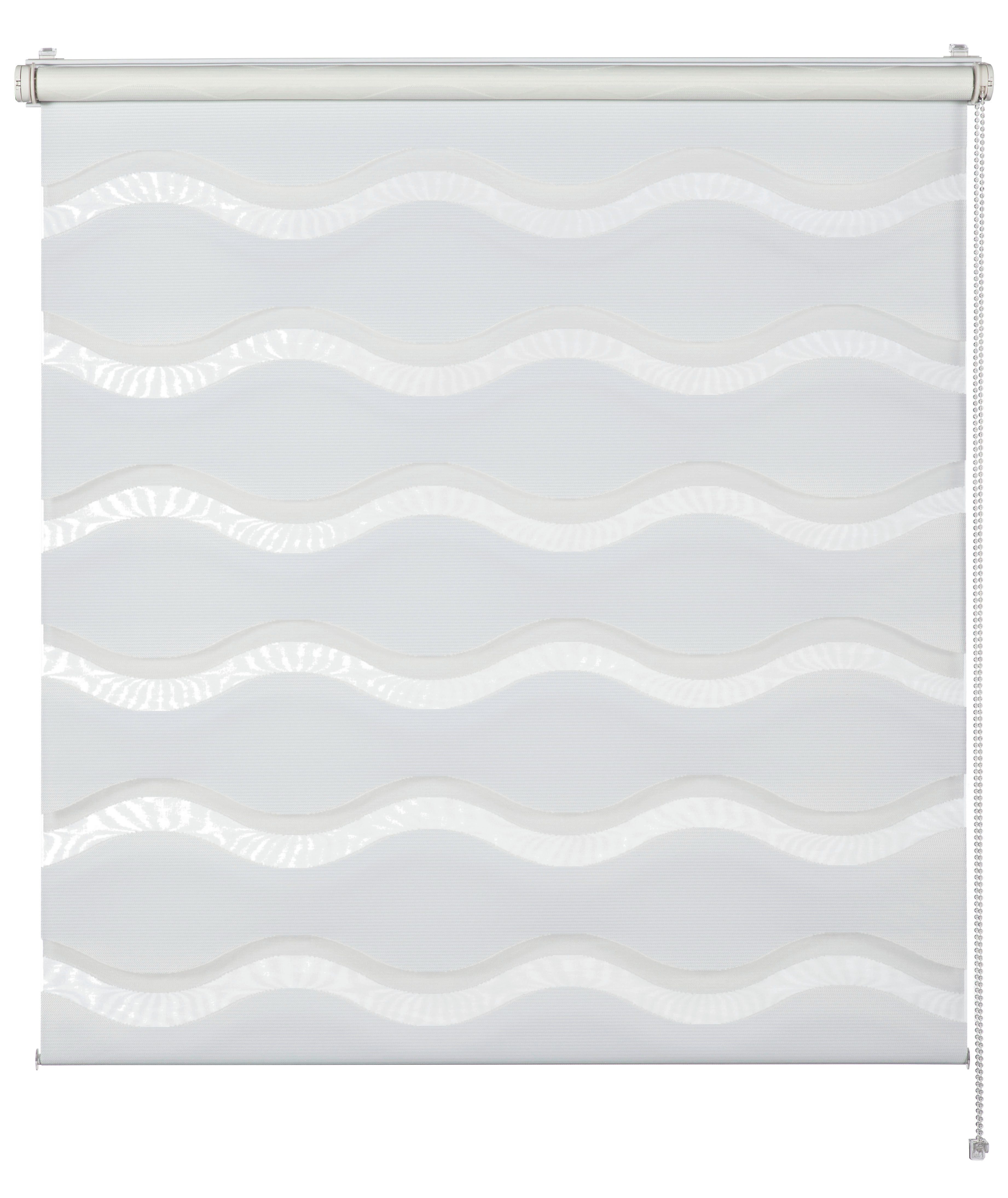 Doppelrollo Tilda, SCHÖNER WOHNEN-Kollektion, transparent, mit Bohren/ohne Bohren, freihängend, Klemmfix, geklemmt, silberne oder weiße Rollo-Technik