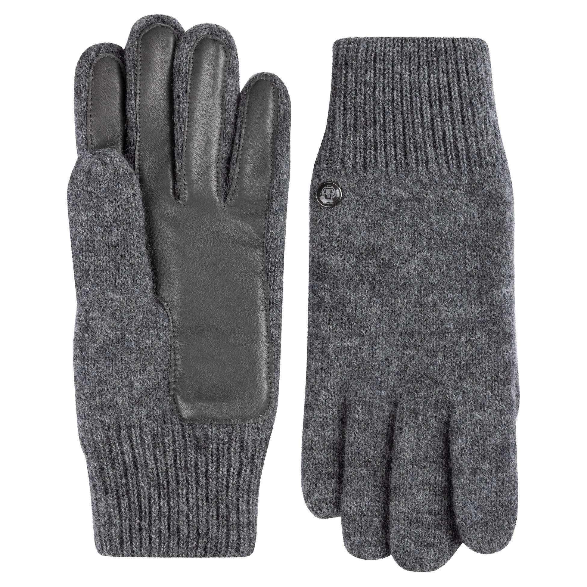 Roeckl Strickhandschuhe WALKHANDSCHUHE MIT LEDERINNENHAND