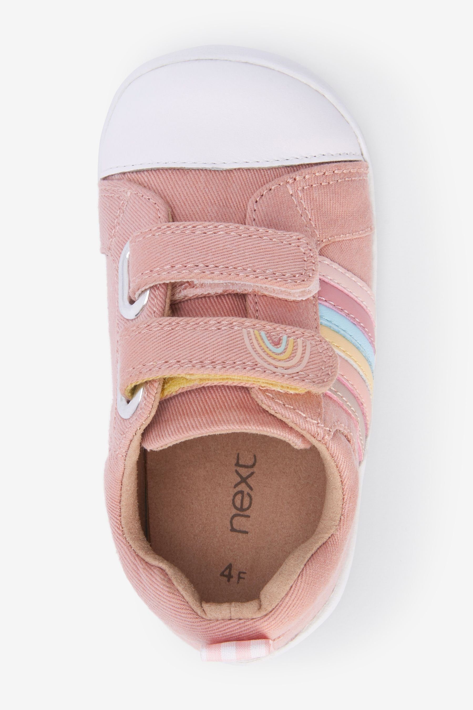 Regenbogen-Sneaker Laufschuhe (1-tlg) Pink Erste Next Lauflernschuh Canvas