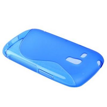 König Design Handyhülle Samsung Galaxy S3 Mini, Samsung Galaxy S3 Mini Handyhülle Backcover Blau
