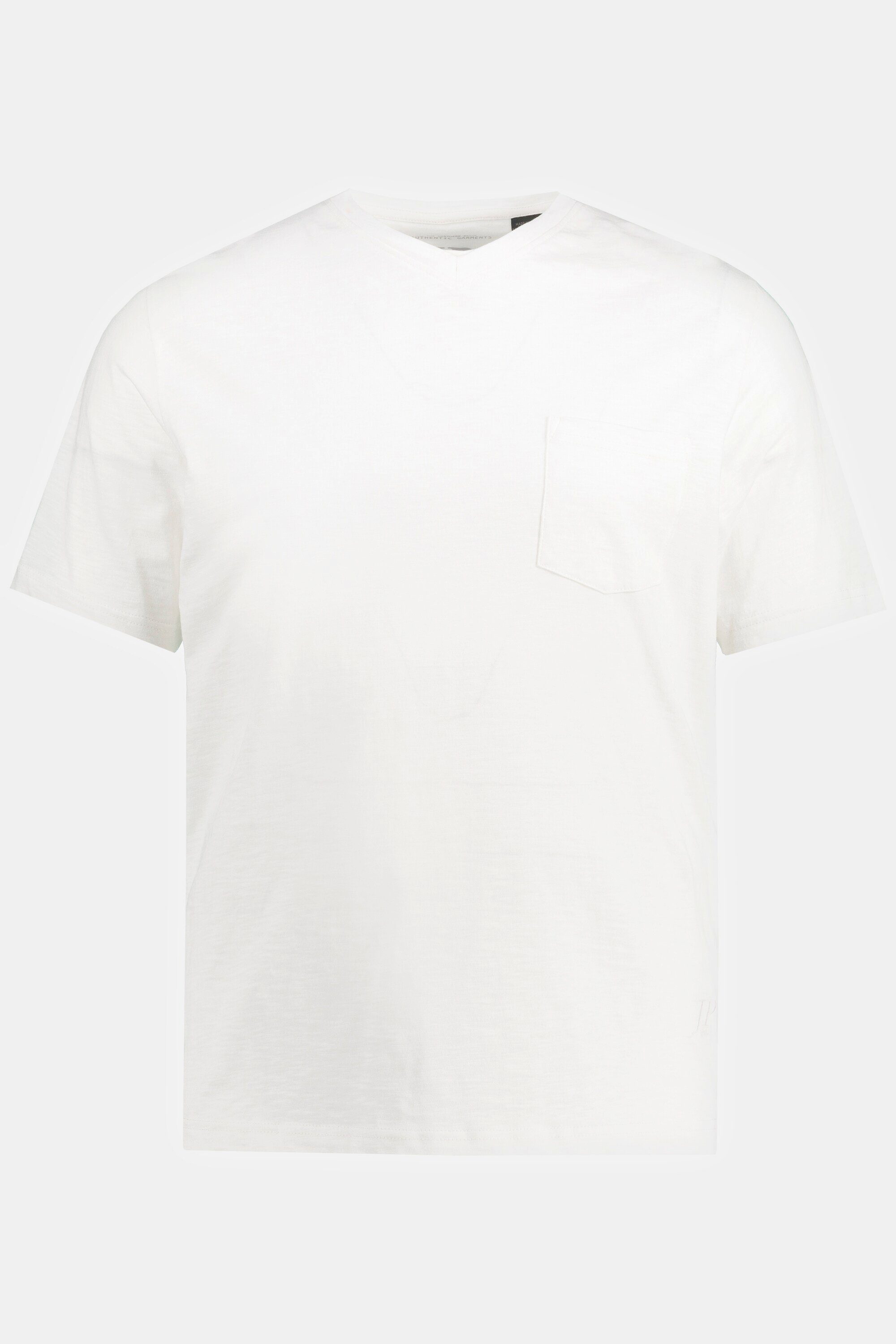 vanille T-Shirt Basic Halbarm JP1880 Flammjersey V-Ausschnitt T-Shirt