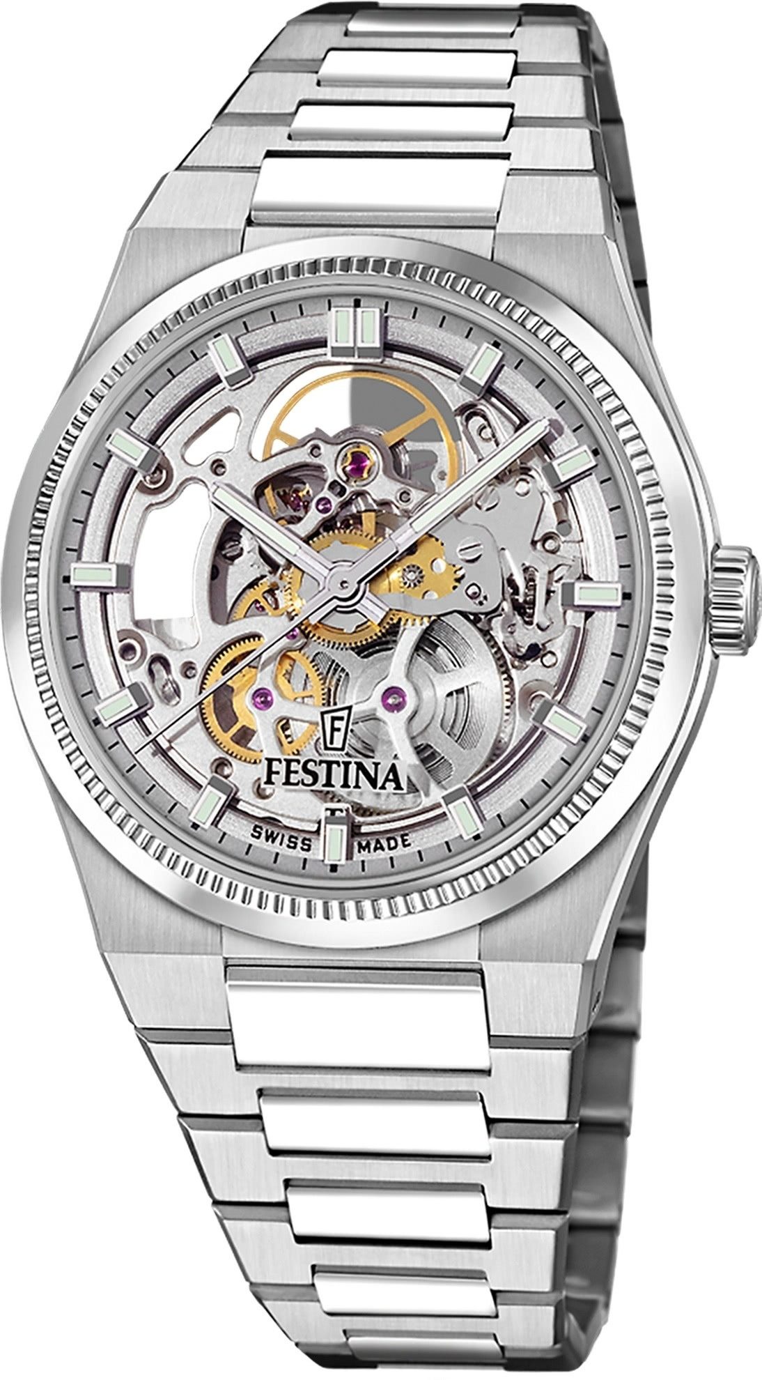 Automatikuhr Festina Herrenuhr Swiss Made Armbanduhr