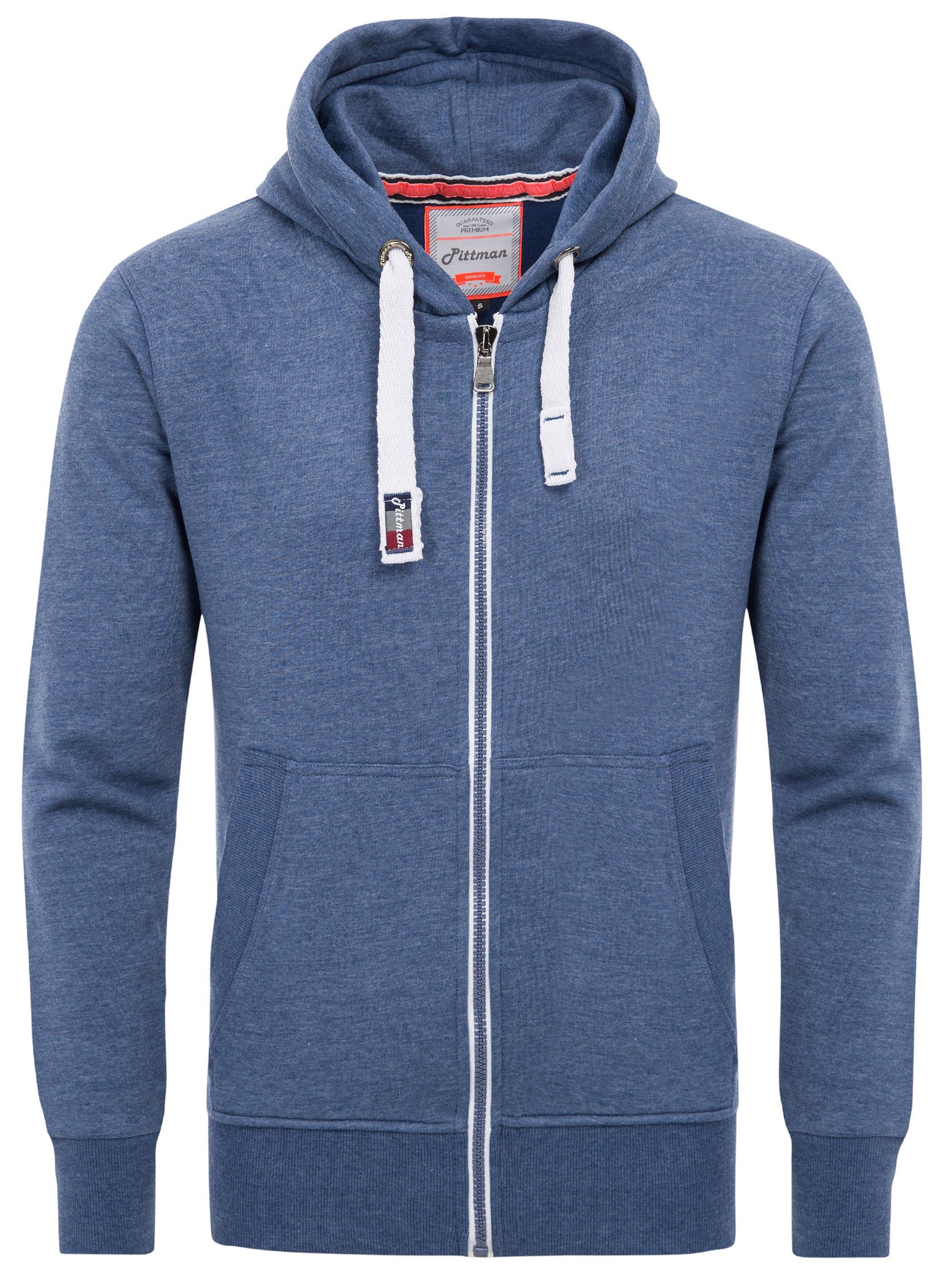 Pittman Kapuzensweatjacke Blau (bijou blue 183921)