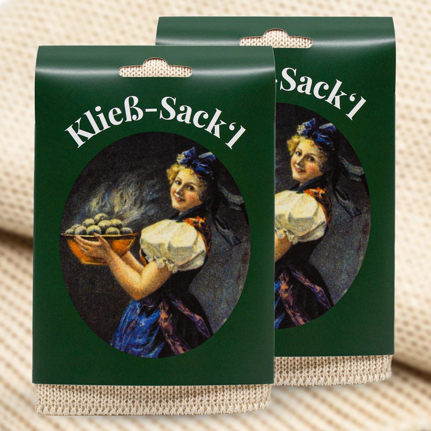 Landwiesen Kartoffelpresse 2 x Kloßsack, Original grüne Klöße selber machen (2 St), Baumwolle, Hergestellt in Deutschland