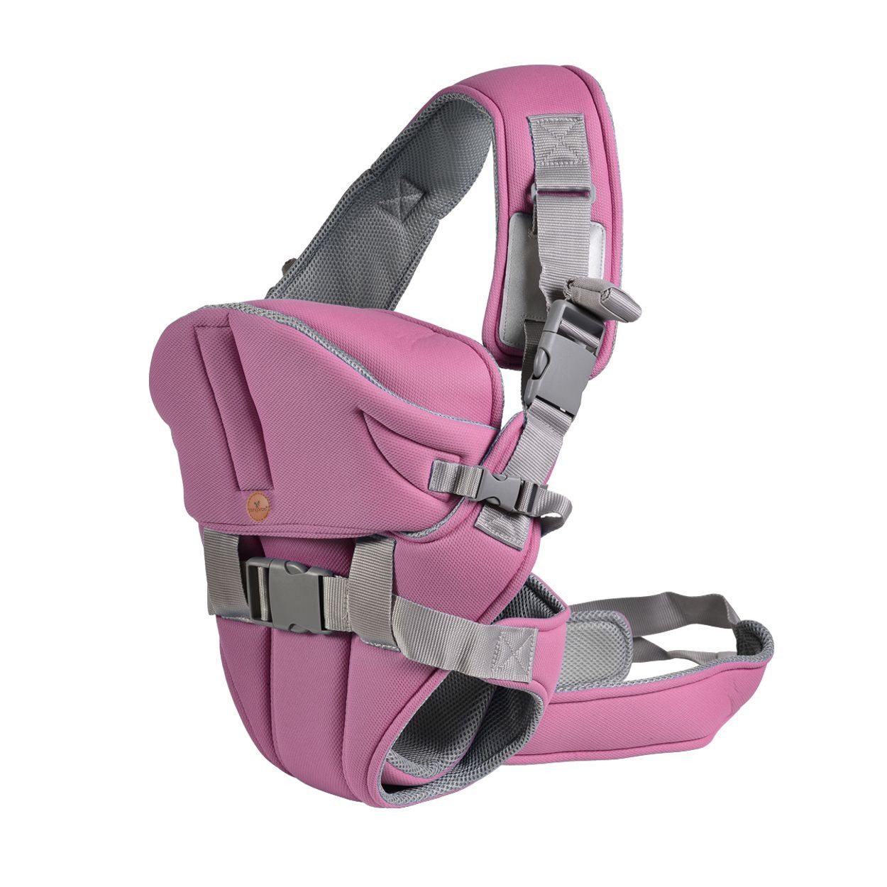 Moni Babytrage Babytrage Carry go 2 in 1, Bauch- und Hüfttrage von 3 Monaten bis 1 Jahr