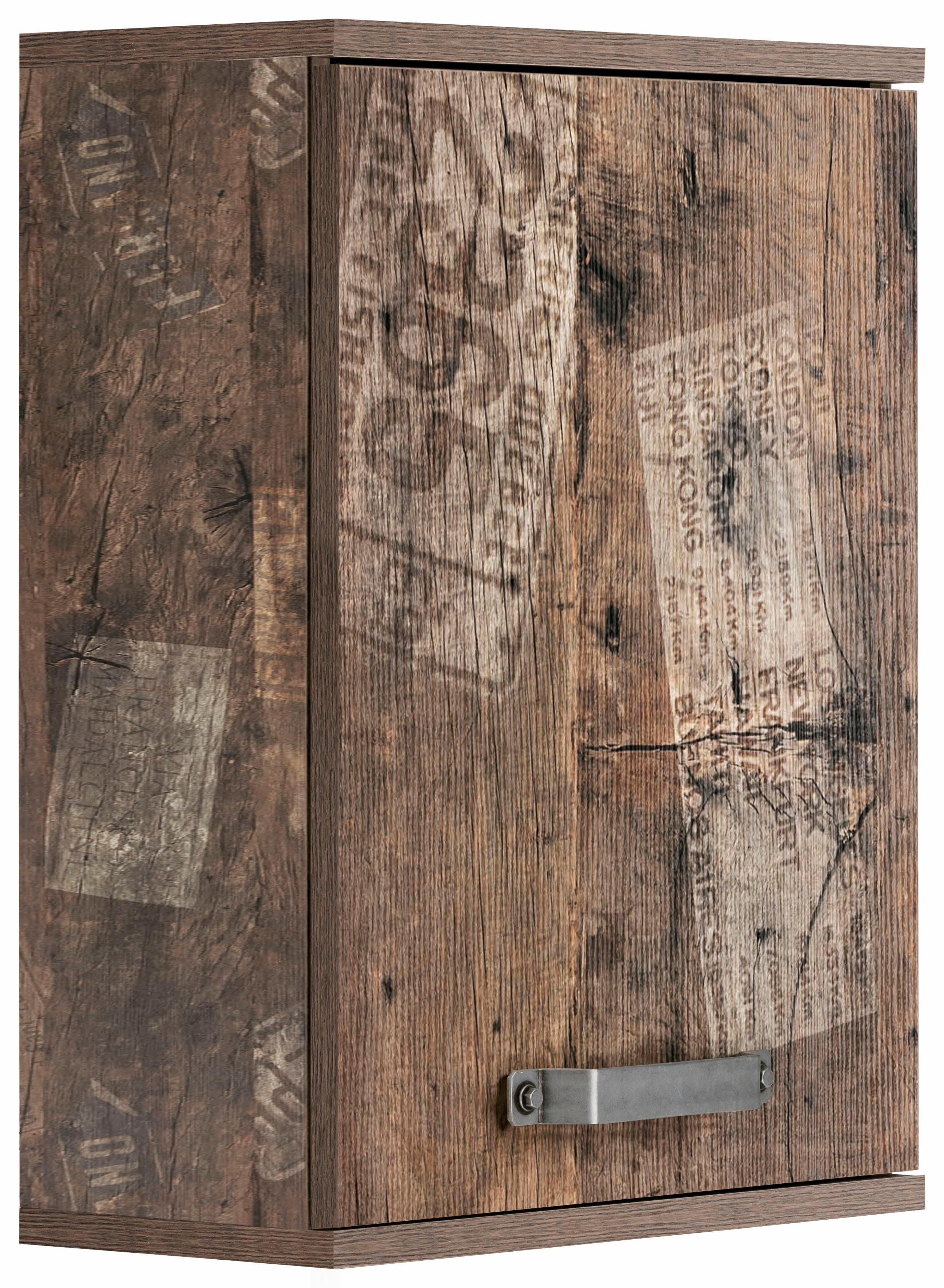 Schildmeyer Hängeschrank Milan Breite 40,5 cm, mit Metallgriffen, Türanschlag wechselbar panamaeichefb. | panamaeichefarben