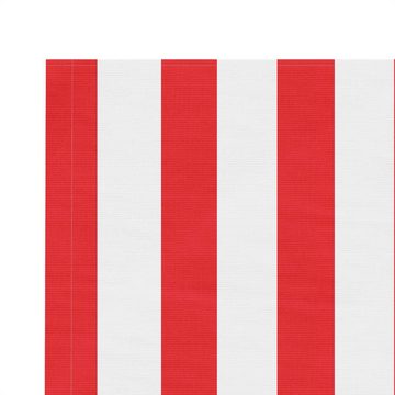 vidaXL Markise Markisenbespannung Rot und Weiß Gestreift 5x3 m (1-St)