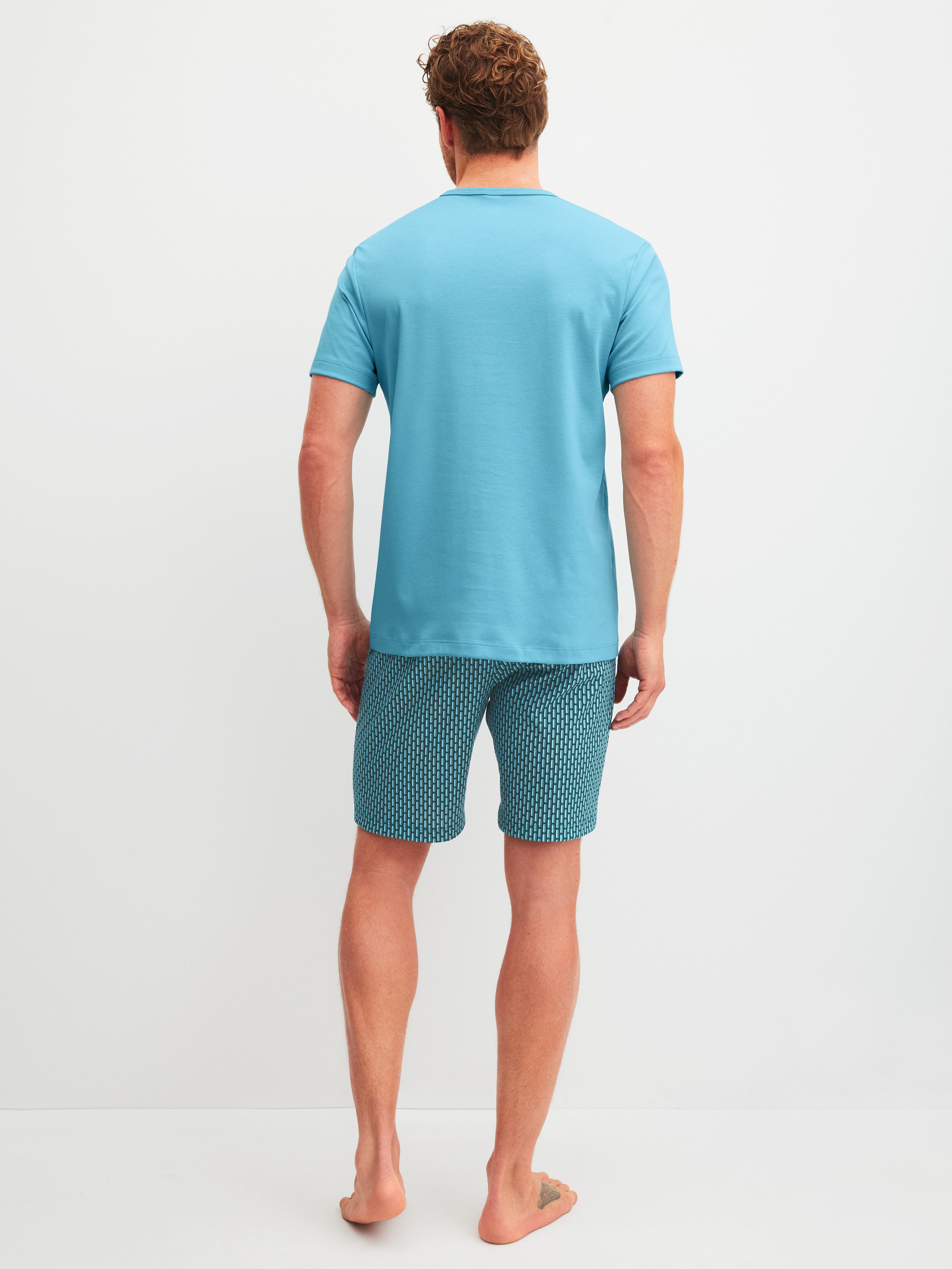 CALIDA Shorty Relax Streamline 1 (2 tlg) weich, Interlock-Qualität, kurze Ärmel