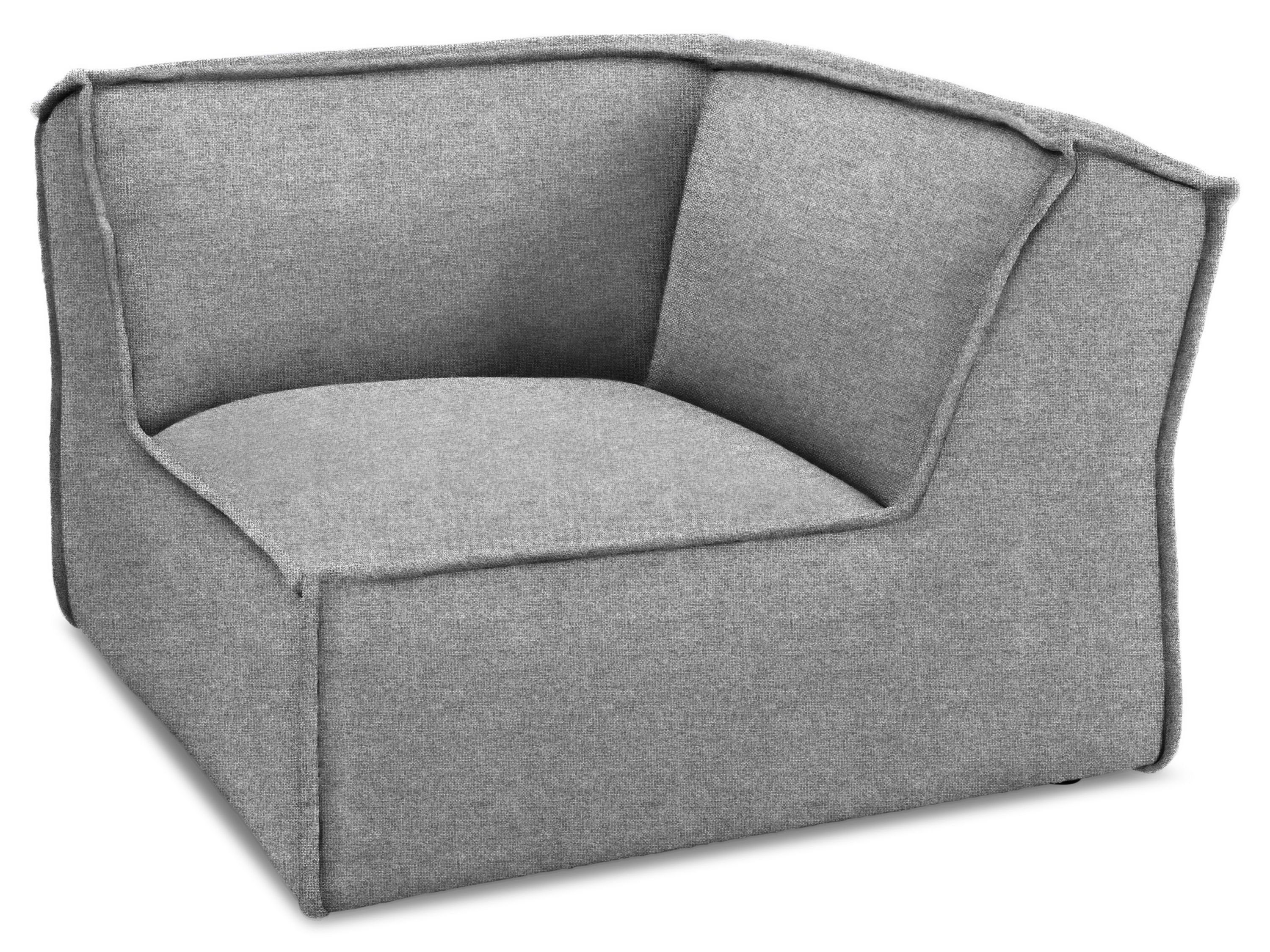 SANSIBAR Living Sofa Eckelement, Eckelement SANSIBAR Rantum (BHT 108x79x108 cm) BHT 108x79x108 cm hellgrau 19
