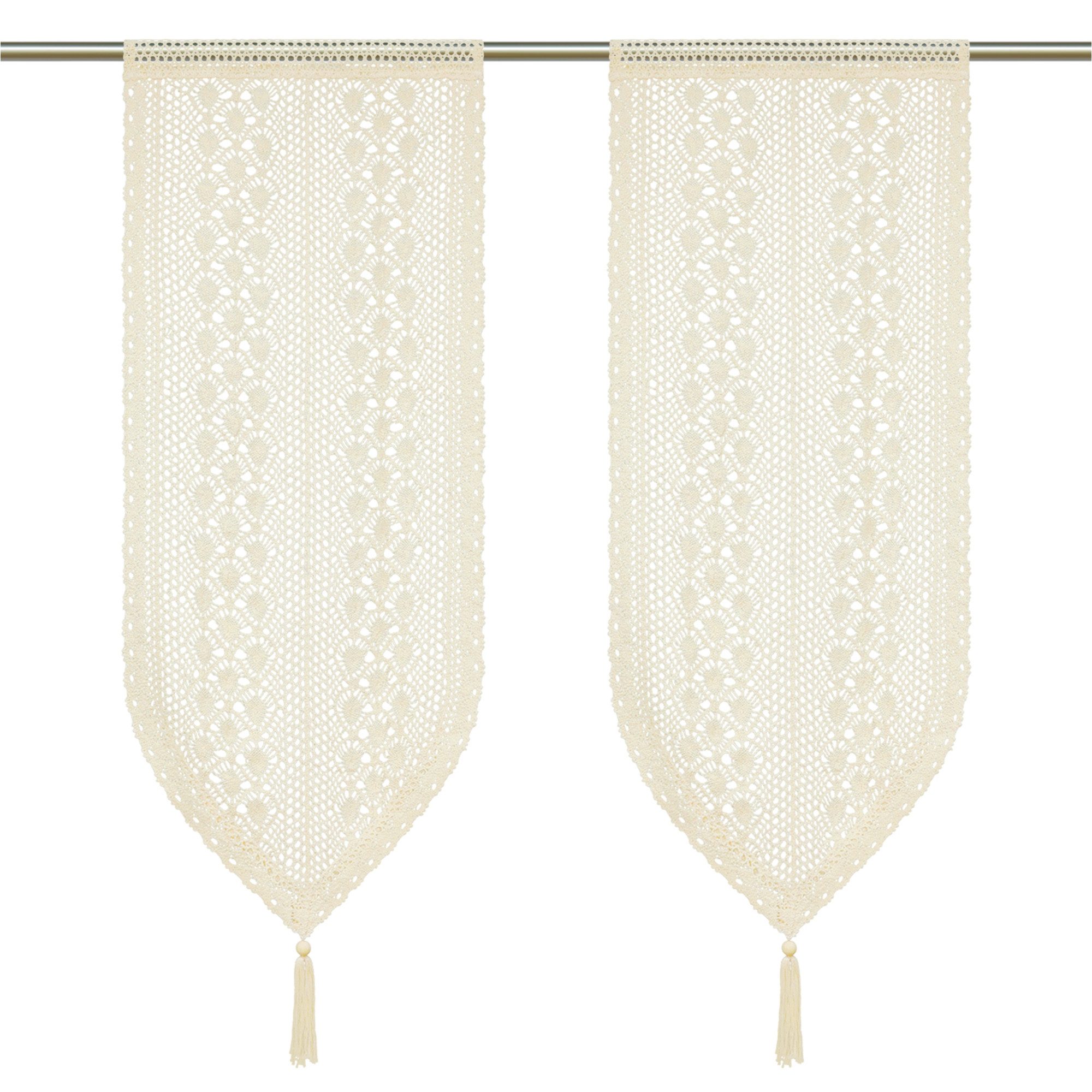 Joyswahl Scheibengardine (2 St), Stangendurchzug, transparent, Kleinfenster günstig online kaufen