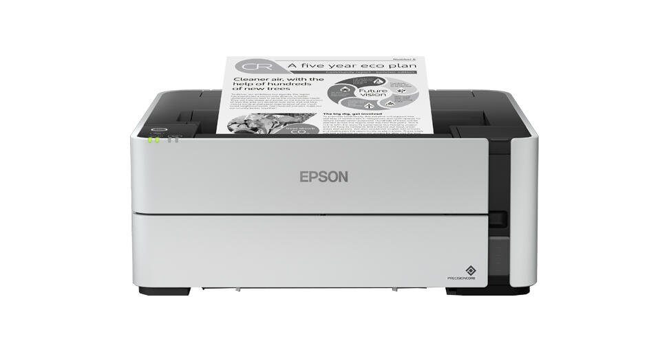 Epson Eco Tank ET-M1180 Tintenstrahldrucker, (A3, für schwarz-weiß, mit  automatischem Duplexdruck)