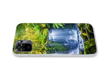 MuchoWow Handyhülle Dschungel - Wasserfall - Australien - Pflanzen - Natur, Phone Case, Handyhülle Xiaomi Redmi Note 10, Silikon, Schutzhülle