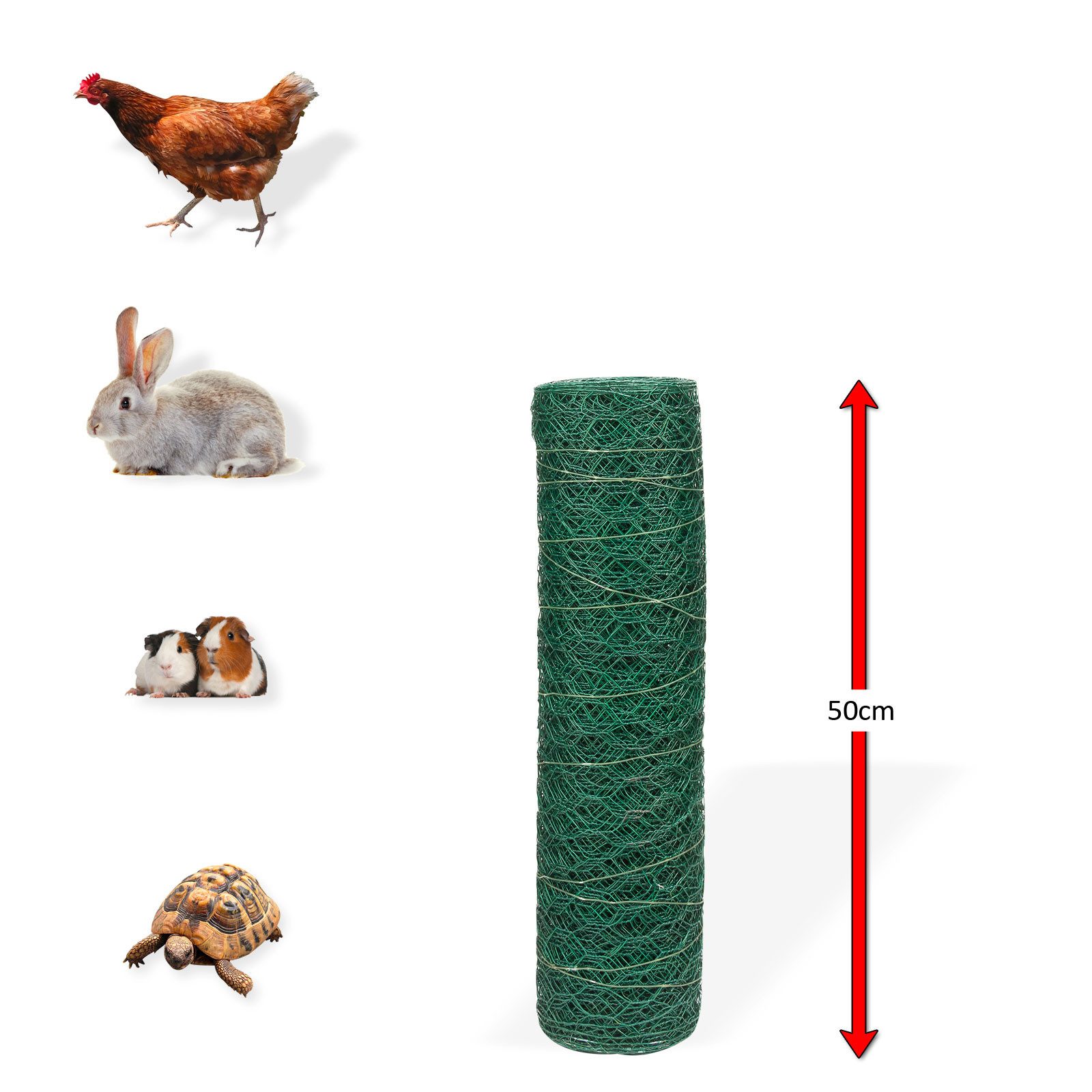 DEMA Hasendraht Drahtgeflecht 6eck 25mm 0,5x25m günstig online kaufen
