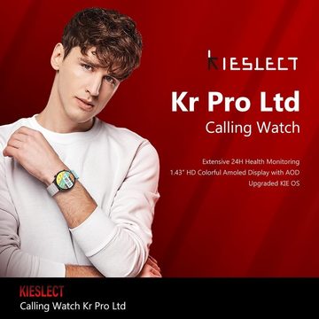 Kieslect Smartwatch (1,43 Zoll, Android, iOS), Damen Herren mit Telefonfunktion IP68 Wasserdicht SpO2