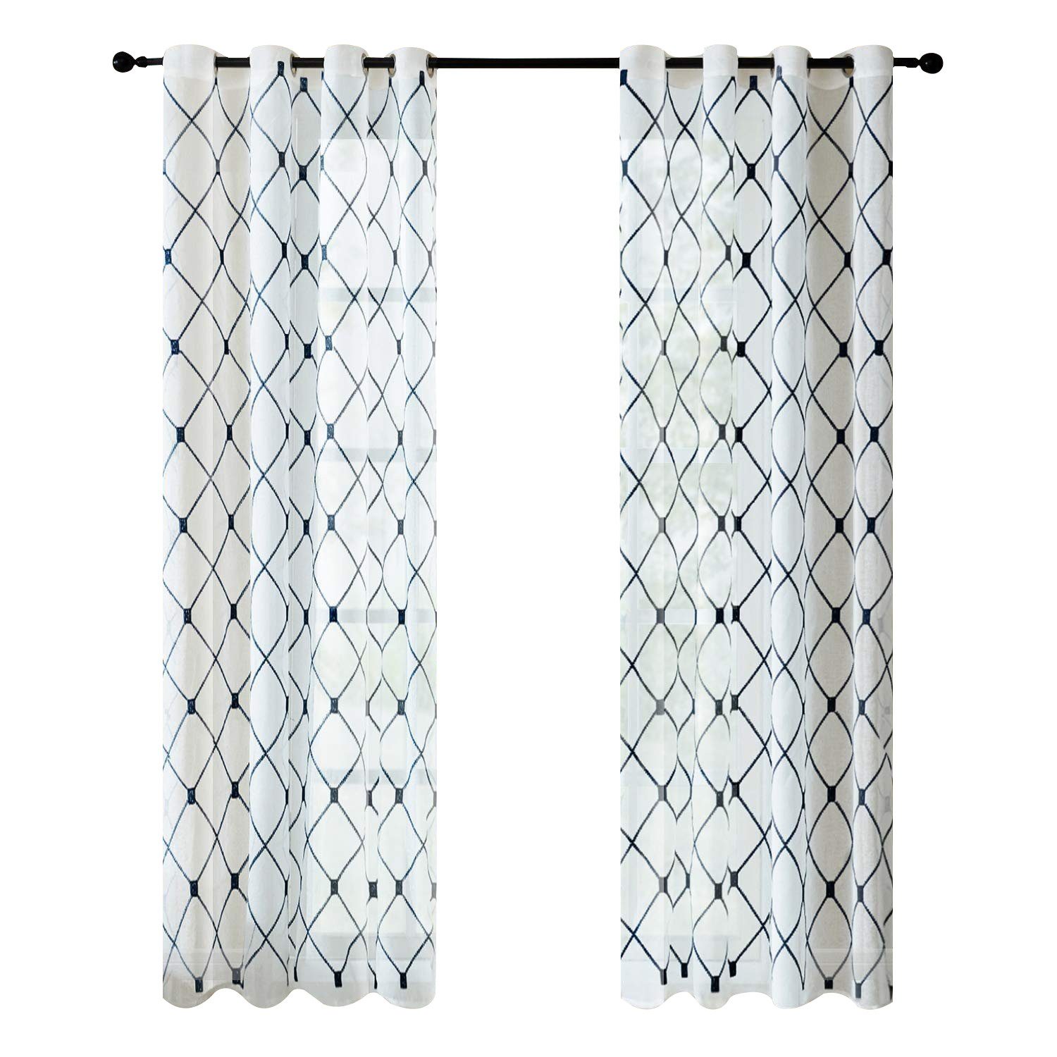 BYSURE Gardine, Ösen (2 St), transparent, günstig online kaufen