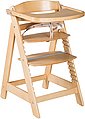 roba® Hochstuhl »Treppenhochstuhl Sit Up Click & Fun, natur«, aus Holz, Bild 1