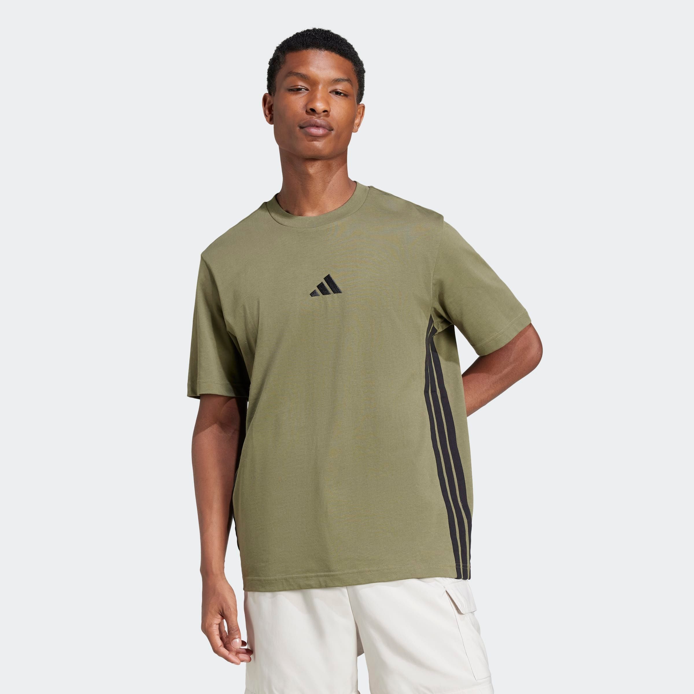 adidas Sportswear T-Shirt M 3S SJ T mit Rundhalsausschnitt, aus Baumwolle, günstig online kaufen