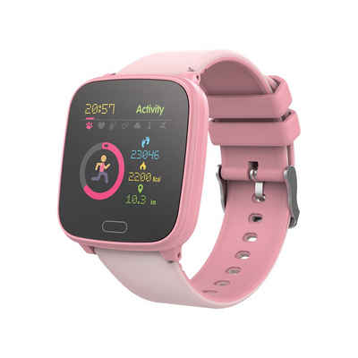 Forever Forever GO JW-100 Smartwatch Armbanduhr Kinder Schritt, Zeit, Datum, Musik-Management, Alarm, Smartwatch