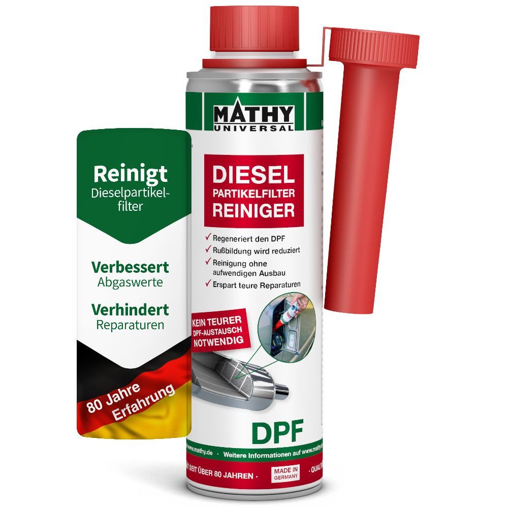 MATHY Diesel-Additiv MATHY-DPF Dieselpartikelfilter-Reiniger 300 ml, 0,3 l, (1-St) Reinigt den Diesel-Partikelfilter