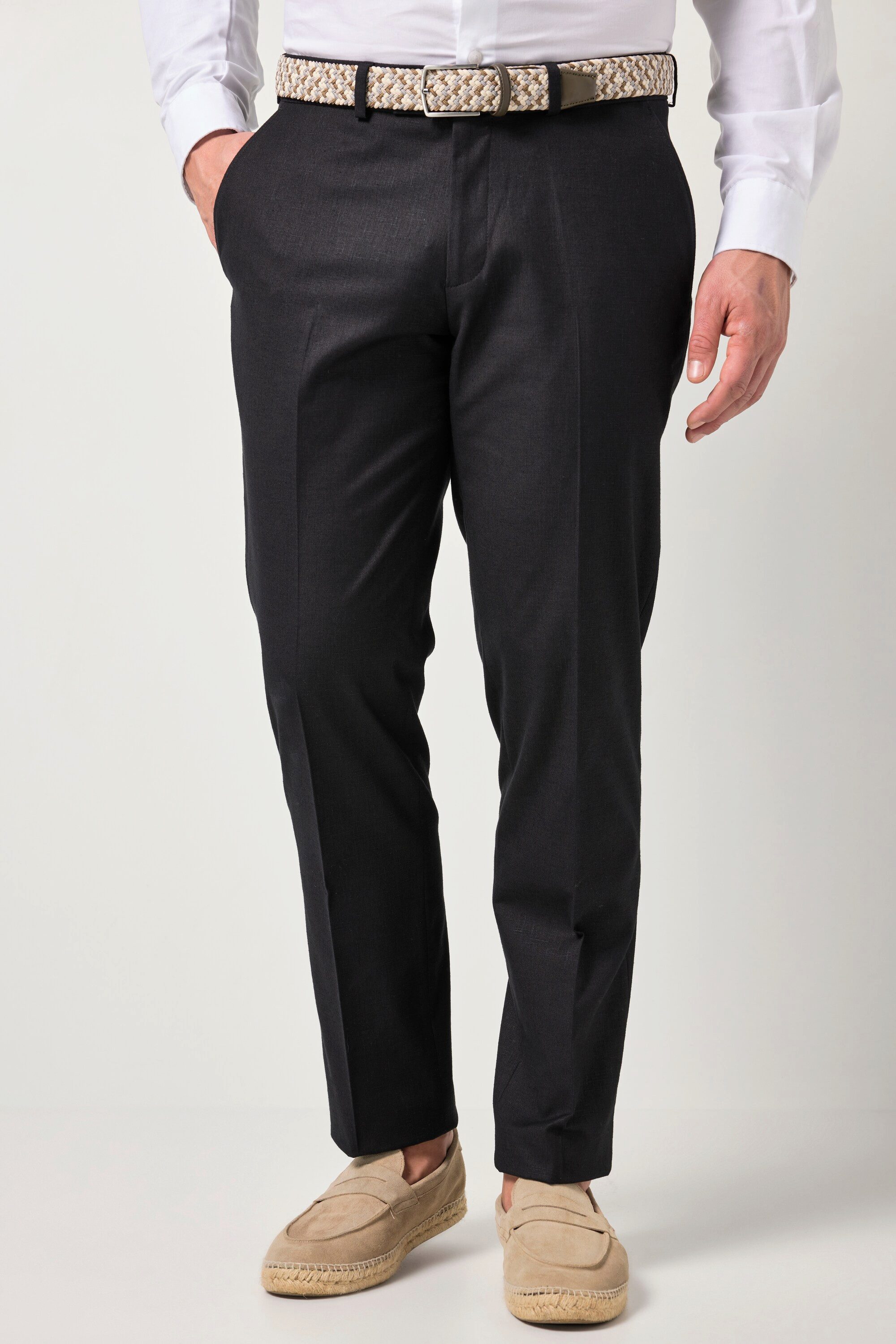 JP1880 Anzughose Leinenoptik-Businesshose Korsika Business