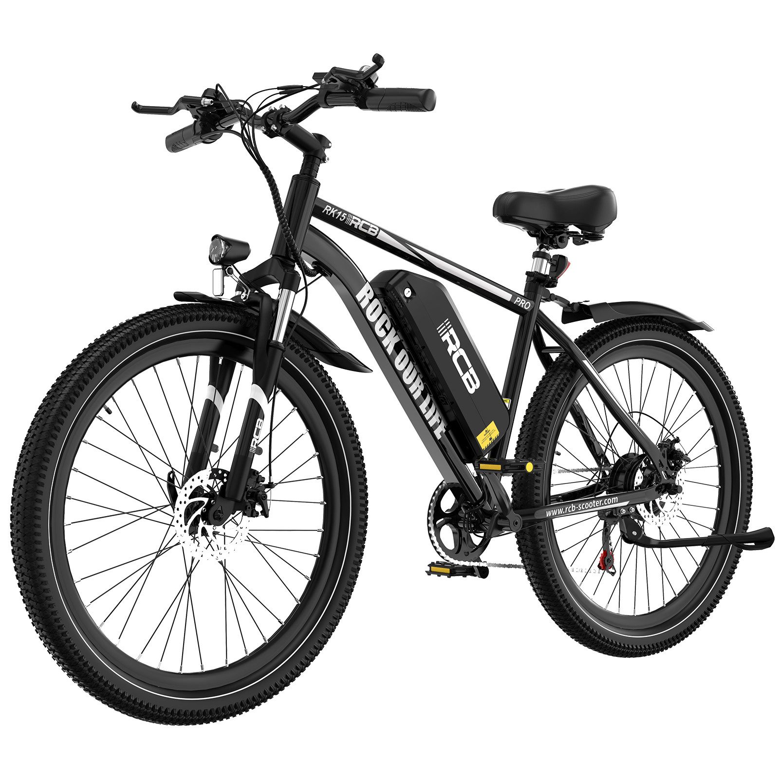 RCB E-Bike Pedelec RK15 PRO 29×2,125 Zoll, Reichweite 50-90KM, APP, 36V/15,6Ah, 7 Gang, Kettenschaltung, 250W Heckmotor, 561,6 Wh