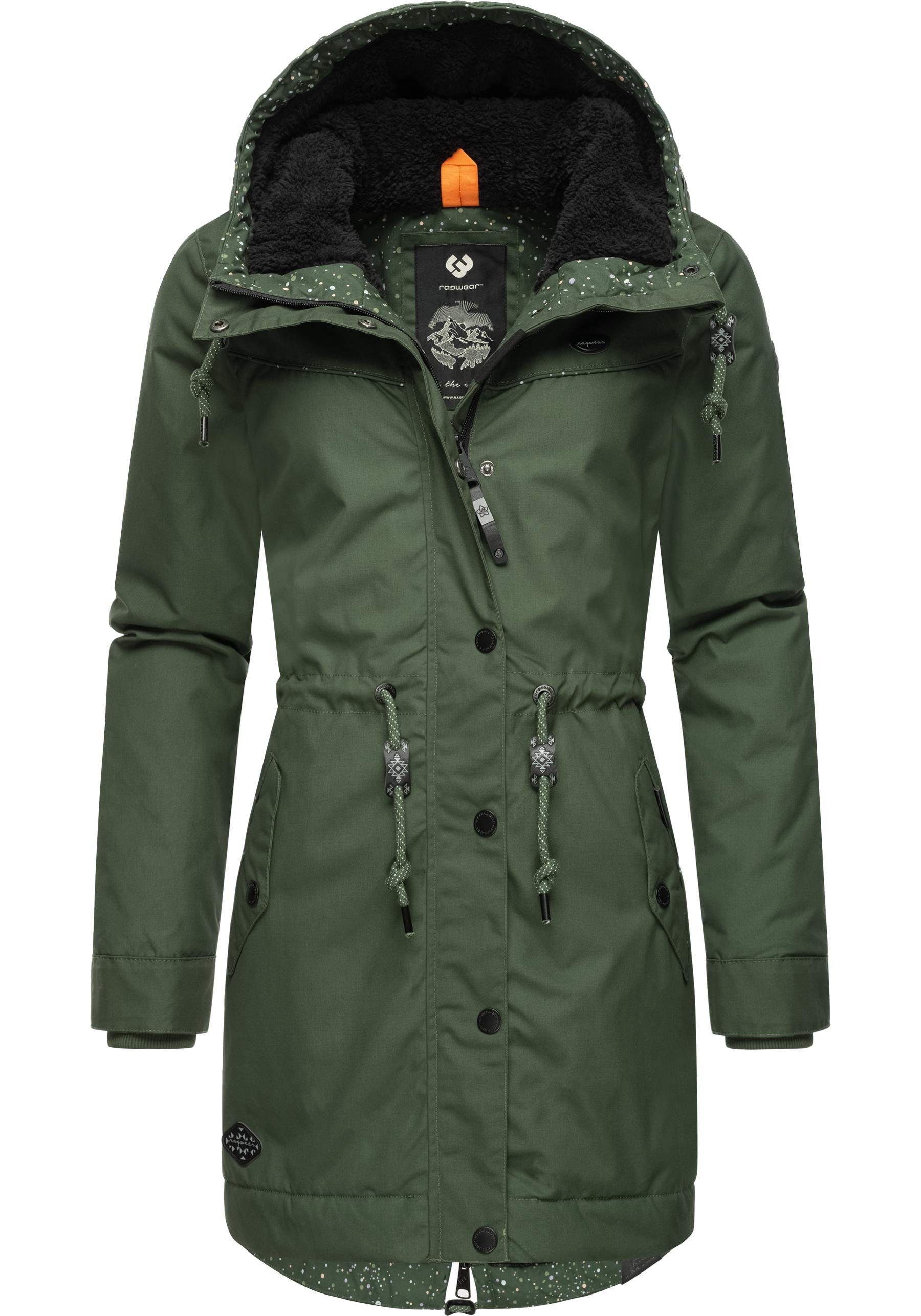 Ragwear Winterjacke YM-Canny stylischer Damen Kurzmantel Parka mit Kapuze günstig online kaufen