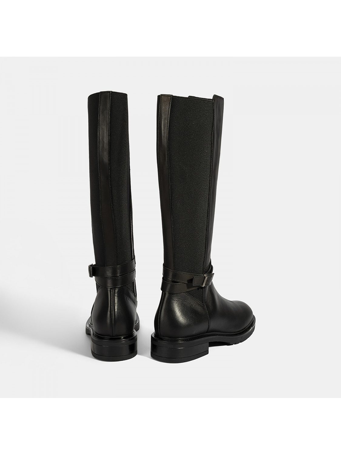 Desa Damen-Overknee-Stiefel – Obermaterial Leder, Textilfutter, flacher Ab günstig online kaufen
