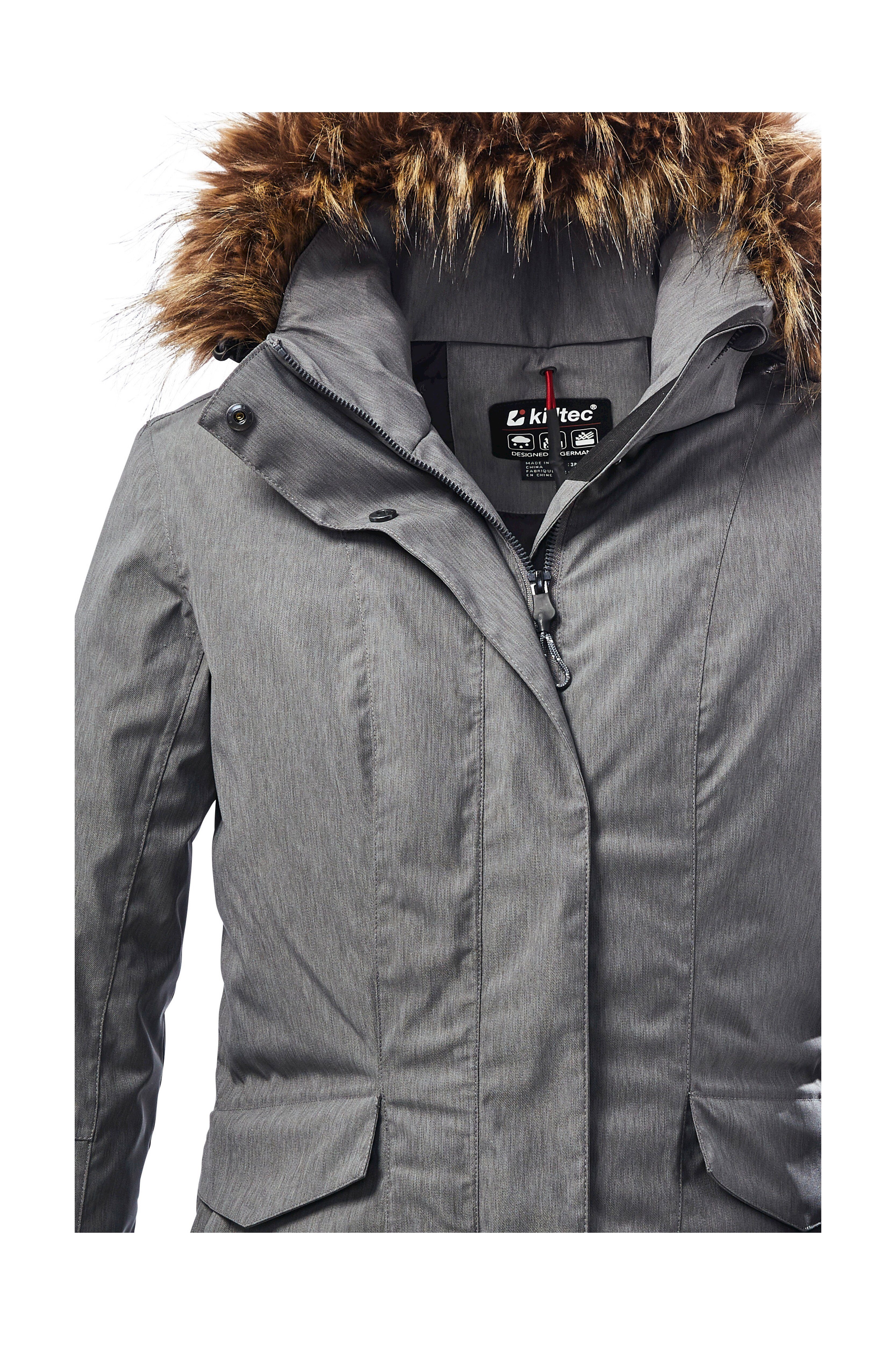 Killtec Parka KOW 141 WMN PRK Wasserdichter Parka mit abnehmbarer Kapuze und verstellbaren Details