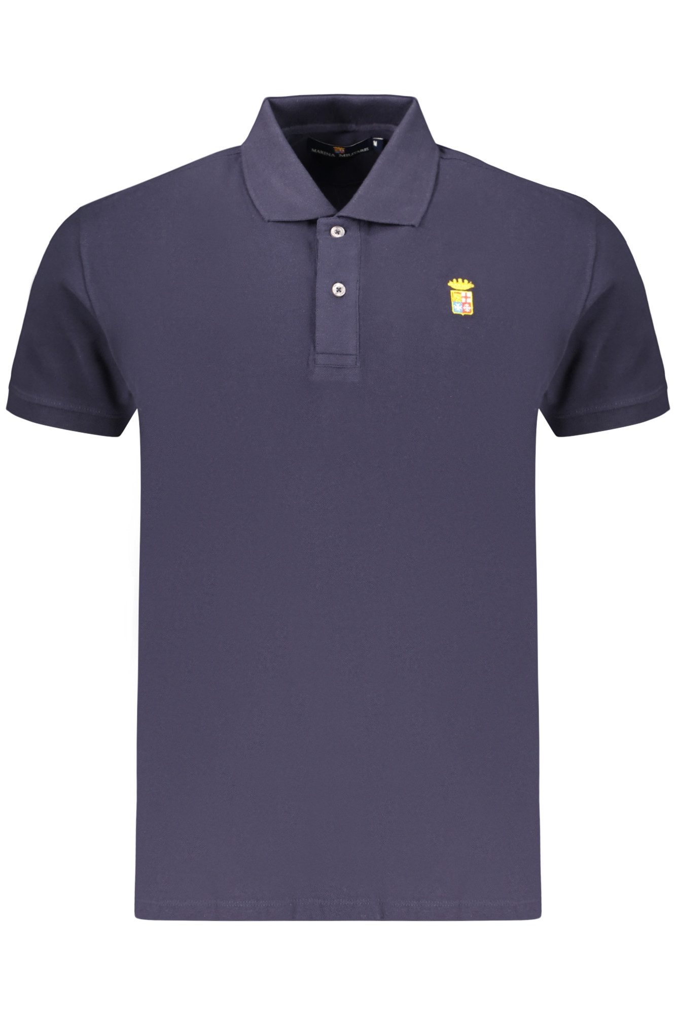 MARINA MILITARE Poloshirt Herren Kurzarm-Poloshirt Blau mit Stickerei und