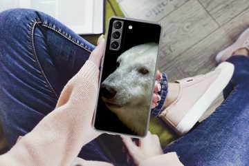 MuchoWow Handyhülle Nahaufnahme Eisbär, Phone Case, Handyhülle Samsung Galaxy S21, Silikon, Schutzhülle