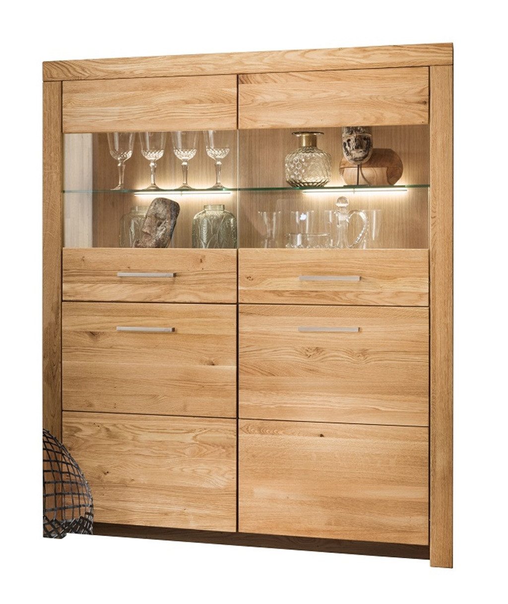 Main Möbel Highboard Highboard 118x141cm "Dover" Wildeiche geölt WZ-0169