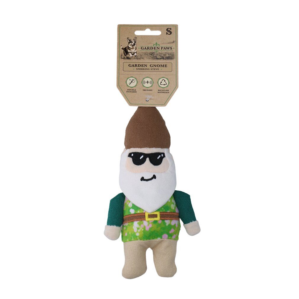 Garden Paws Tierquietschie Garden Gnome Smirking Steve S