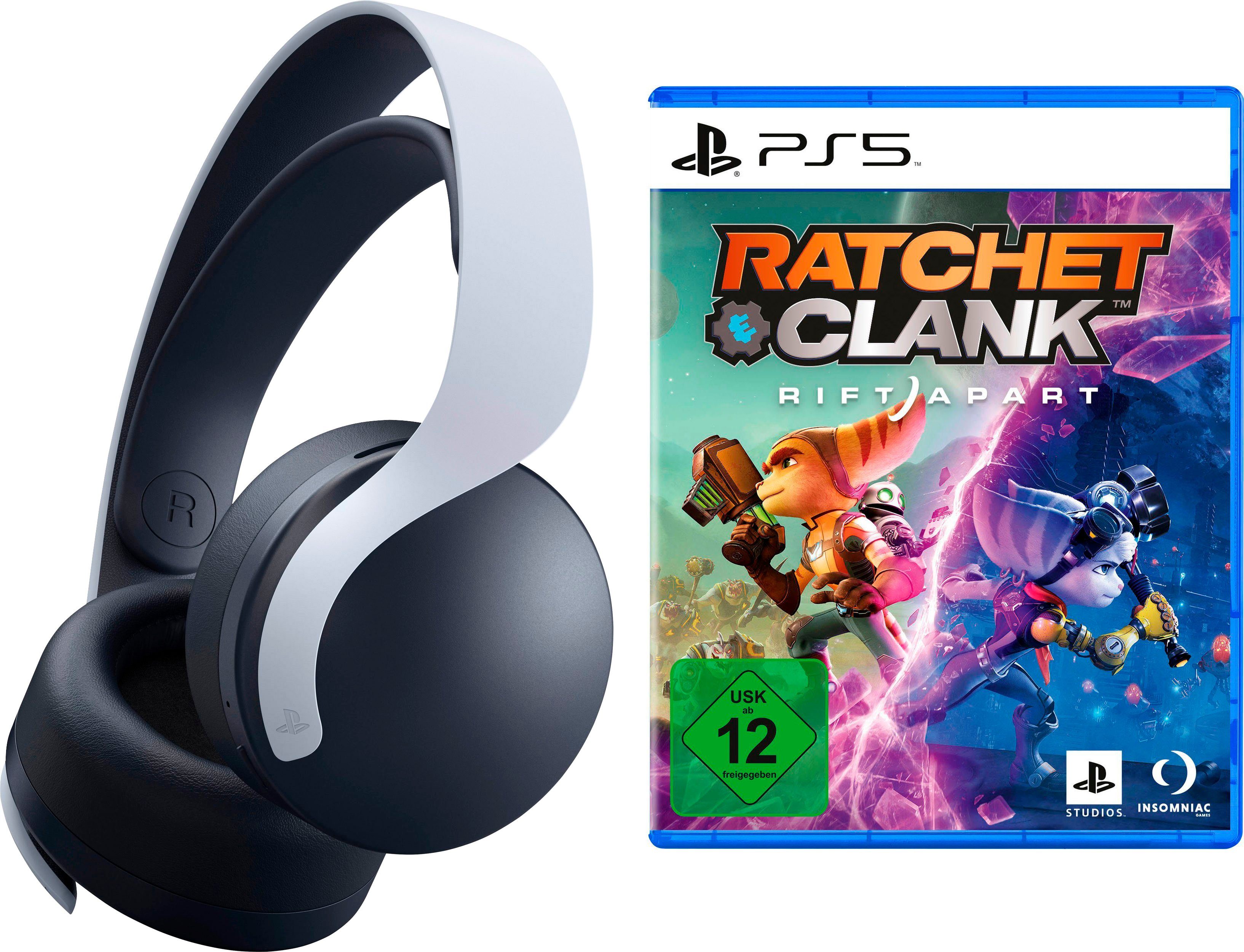 PlayStation 5 PULSE 3D Wireless-Headset (Rauschunterdrückung, inkl. Ratchet  & Clank: Rift Apart)