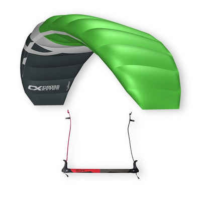 CrossKites Flug-Drache CrossKites Lenkmatte Boarder Fluor-Green 1.8, Controlbar, Leinen, Kitekiller