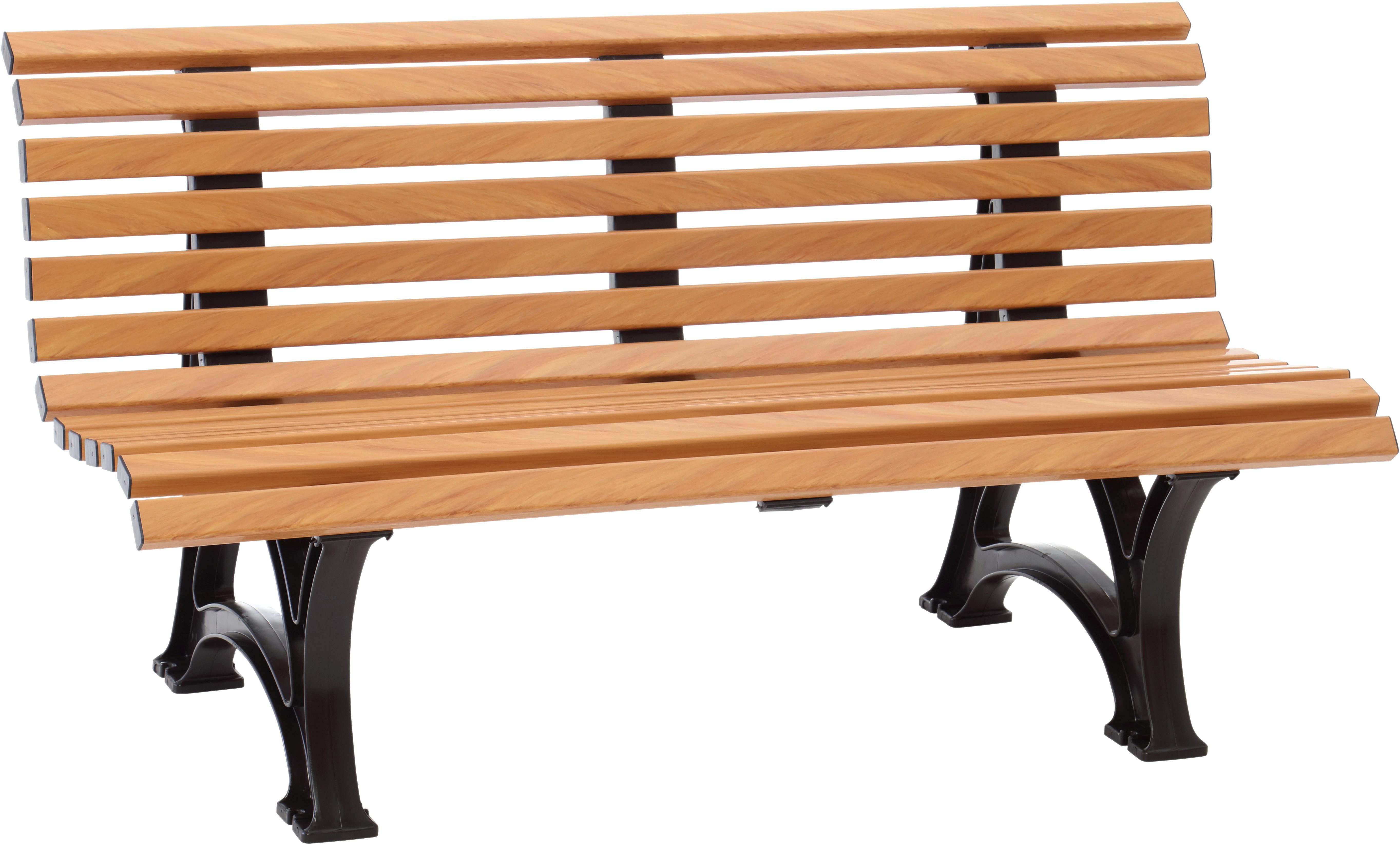 Blome Gartenbank 3er-Bank Helgoland 150 cm Holzoptik, Vollkunststoff