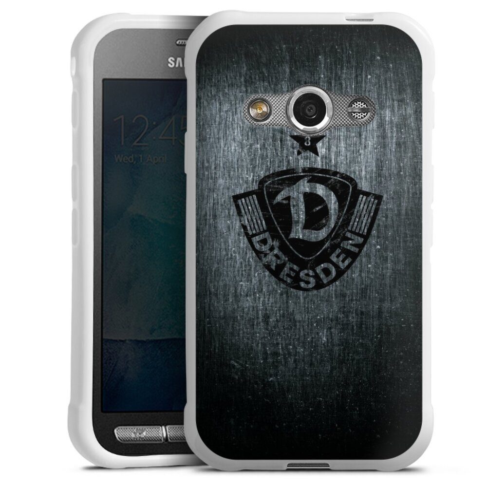 DeinDesign Handyhülle SG Dynamo Dresden Offizielles Lizenzprodukt Vintage, Samsung Galaxy Xcover 3 Silikon Hülle Bumper Case Handy Schutzhülle