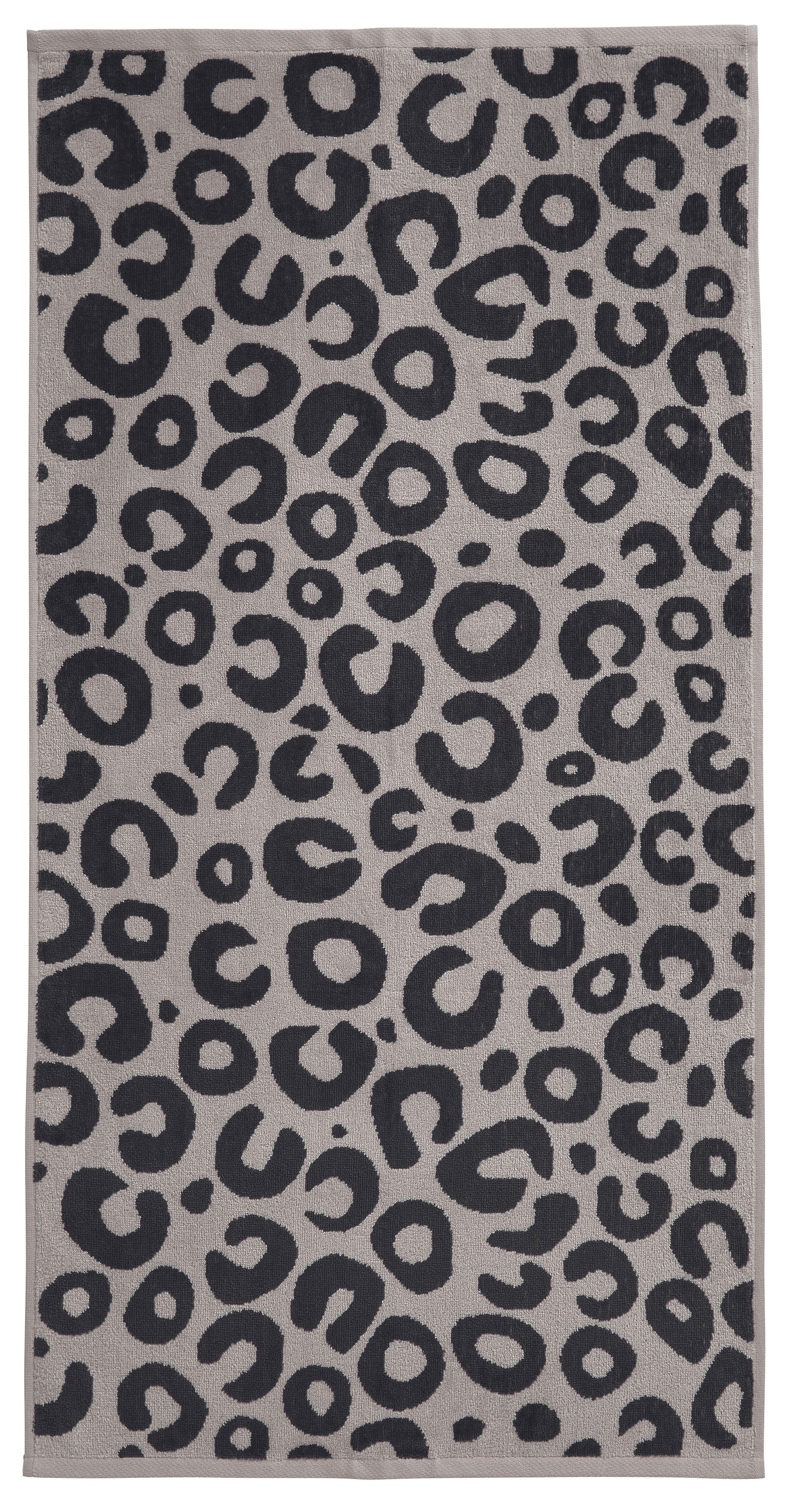 OTTO home Handtuch Set Anna Leopardenmuster, 4-tlg Handtuch-Set, 50x100cm, 100% Baumwolle, Frottiervelours (Set, 4-St), Handtücher, weich, saugstark, modern, Leo, Animal Print